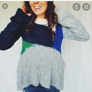 Stella McCartney colorblock mohair sweater-E6